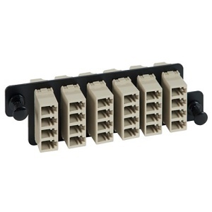 ICC ICFOPL16H5 Fiber Optic Patch Panel, High Definition Adapter Panel with 6 Quad LC Ports
