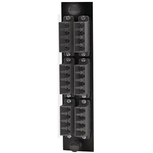 Hubbell FSPNLCQS6BK Fiber Optic Patch Panel