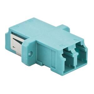 Hubbell FANLCDSS6AQ Fiber Optic Cable Connector, LC Duplex Scramjet, Pack of 6, Aqua