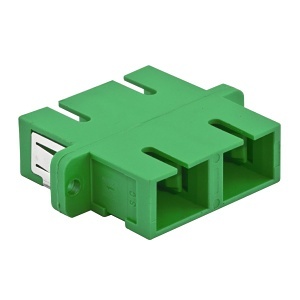 Hubbell FANSCDSS6GN SC Duplex Fiber Optic Cable Connector, 6-Pack, Green