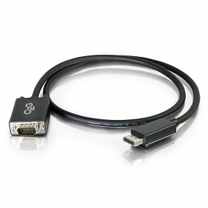 C2G CG54332 DisplayPort Male to VGA Male Active Adapter Cable, 6' (1.8m), Black