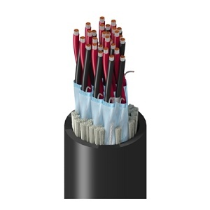 Belden 9392060500 18/15 Stranded TC High Performance Instrumentation Cable, PVC Insulation E2, Individual Beldfoil Shield, PVC Outer Jacket, PLTC, Chrome