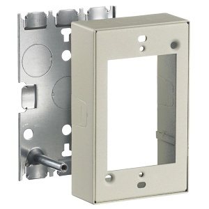 Hubbell HBL5748SIVA HBL500/700/750 Series Metal Raceway Box, Low Profile, Ivory