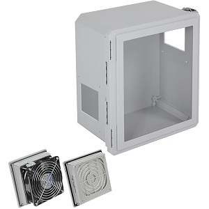 STI EF161408-W3 Mounting Device with Window, Fiberglass Enclosure, 16x14x8"es
