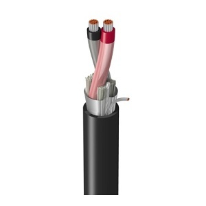 Belden 9341 18/1 Shielded Pair High Perform Instrument Cable, 600V, 500', Black