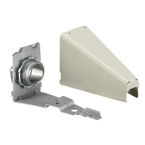 Hubbell HBL5786AIVA HBL500/700/750 Series Metal Raceway, Adjustable Offset Connector, Ivory