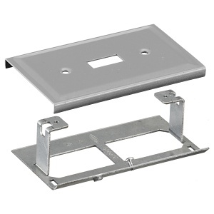 Hubbell HBL3040CEGY Raceway Plate Toggle Opening for HBL 3000 Series, Gray
