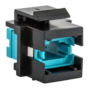 Hubbell SFFMTPAQBK Fiber Optic Cable Connector