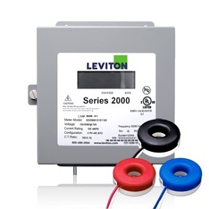 Leviton 2K208-2SW Series 2000 Indoor Kit with 3 Solid Core CTs, 208V, 3P4W, 200A