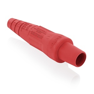 Leviton 16SDF-2UR Female Detachable Plug, 2-2/0, Plastic, Red
