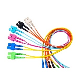 Belden FP1SDSD002M Fiber Optic Patch Cord, OM1, Duplex SC Connector, 2m