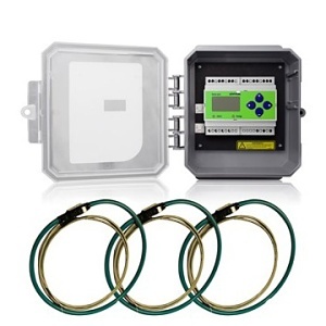Leviton 4OUMR-R24 Outdoor Submeter Kit, Universal Voltage, 3‑Phase (3/4‑Wire), 20A–5000A with (3) 24" Rogowski Coils