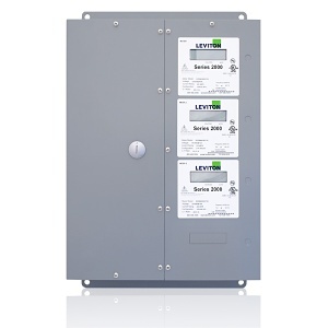 Leviton 2M403-CFG Medium Series 2000 MMU Multiple Indoor Submeter, 277/480V, (3) Element Meters