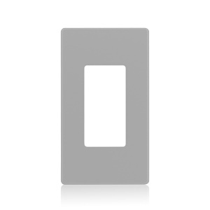 Leviton AWP0F-10G Renoir II Wallplate, Single Gang, Gray