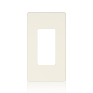 Leviton AWP0F-10T Renoir II Wallplate, Single Gang, Light Almond