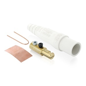 Leviton 16D21-UW Male Detachable Plug Taper 1SE 1 Set Screw 2-2/0, White