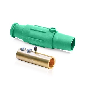 Leviton 17D24-SG 17 Series Female Plug, 350-500, Green