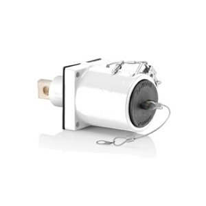 Leviton 49FR1-XW 49 Series Female Receptacle, 313-777 MCM, Single Hole Bus Bar, Angled Clevis Pin, White
