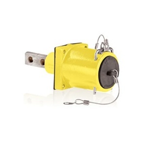 Leviton 49FR2-CY Yellow High Amp Complete Female Receptacle Double Hole