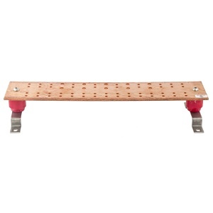 Hubbell HBBB14420 Grounding and Bonding, Bus Bar, 4"x20", 25D, 5DB