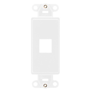 Leviton 41641-AW 1-Port Antimicrobial Decora Insert, White