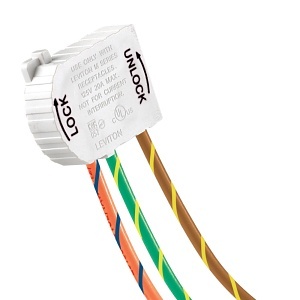 Leviton MSTWL-XI3 Lev-Lok Wiring Module, 2-Pole, 90-Degree Angled, 20A, 125V, 3-Wire, 36"