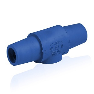 Leviton 16A24-UB 16 Series Taper Nose Double Female Connector, Cam-Type, Female-Female