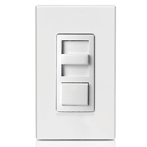 Leviton IPX06-10Z IllumaTech 600VA (120V) Fluorescent Dimmer Switch for Mark 10 Powerline Ballast, Single Pole or 3-Way, White, Ivory and Light Almond Faceplates Included