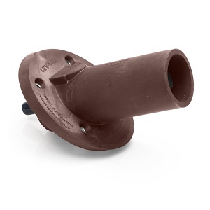 Leviton 17R23-SH 17 Series Male Receptacle, 30-Degree, 250-500 MCM, 1" Threaded Stud, Brown