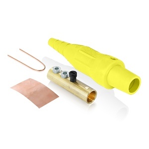 Leviton 16D45-AUY Female Detachable Plug Taper, 6-2 Cable Range, Yellow