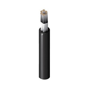 Belden 36102010500 Low Temp Rubber Lead Wire, 2 AWG, CPSE Insulation, 5000V, 500' Reel, Black