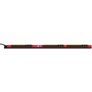 Hubbell PV72IE20HG-10RD inSIGHT Basic Power Distribution Unit, 10' Cord, Red