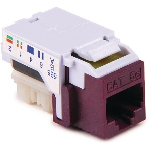 HellermannTyton RJ45FC5E-VIO CAT5e Jacks