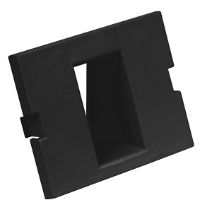 Hubbell IM1IA15BK 1-Port INFINI Module Plate, 1.5 Unit, Black