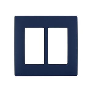 Leviton REWP2-RN Renu 2G Snap-On Wall Plate, Rich Navy