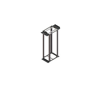 Ortronics MM20730ADJ12-B Rack Equipment, MM20 RK 7' X 30" ADJ 12-24 4 Post, Black