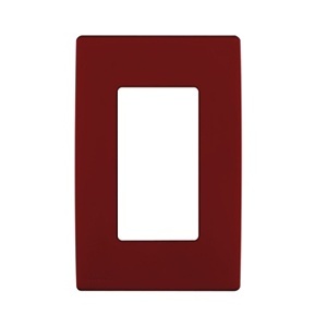 Leviton REWP1-RE Renu 1G Snap-On Wall Plate, Weatherproof, Red Delicious