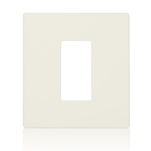 Leviton AWP0F-1T Renoir II Wallplate, Single Gang, Light Almond