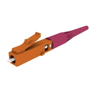 Ortronics 205KKF9GD-50E-J Fiber Optic Cable Connector, SOC CONN LC OM4,900UM Keyed Brown, 50 Pack