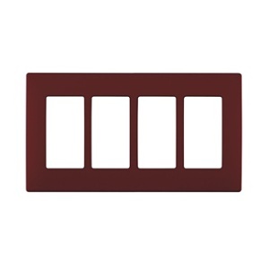 Leviton REWP4-DG Renu 4G Snap-On Wall Plate, Deep Garnet