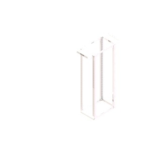 Ortronics MM20836ADJ12-W MM20, 4 Post 36" Adjustable Rack, 8ft, 12-24, White