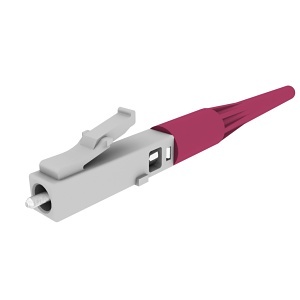 Ortronics 205KKF9GD-50E-B Fiber Optic Cable Connector, SOC CONN LC OM4,900UM KEYED WH 50 PK