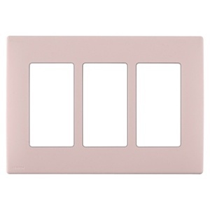 Leviton REWP3-FP Renu 3G Snap-On Wall Plate, Waterproof, Pink Lemonade