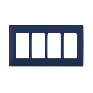Leviton REWP4-RN Renu 4G Snap-On Wall Plate, Rich Navy