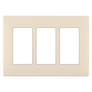 Leviton REWP3-GC Renu 3G Snap-On Wall Plate, Gold Coast
