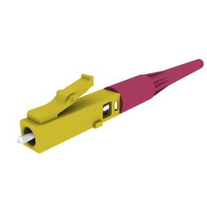 Ortronics 205KKF9GD-50E-C Fiber Optic Cable Connector, SOC CONN LC OM4,900UM KEYED YW 50 PK