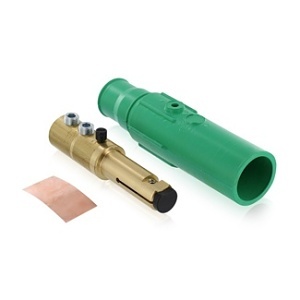 Leviton 17D21-G Male Detachable Plug Tap Nose, 250A, 250-350 MCM, Green