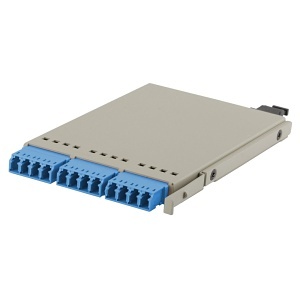 Hubbell OCLCHDSM Fiber High Density Cassette, LC Duplex to MTP, Blue