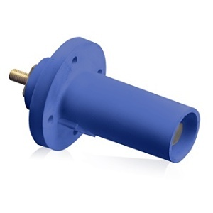 Leviton 17R21-B 17 Series Male Panel Receptacle, Blue