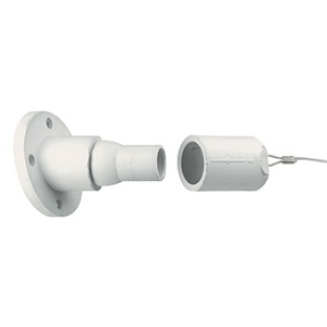 Leviton 22R26-W 22 Series Ball Nose In-Line Threaded Female Panel Receptacle, 15°, White
